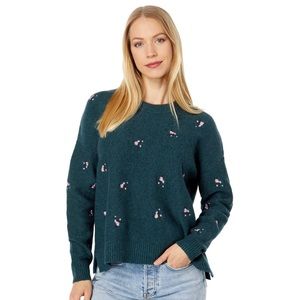 Madewell Embroidered Floral Pullover sweater